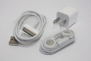12V व्हाइट पोर्टेबल इलेक्ट्रॉनिक्स USB कार अभियोक्ता 6 एडेप्टर केबल किट के लिए iPhone 4