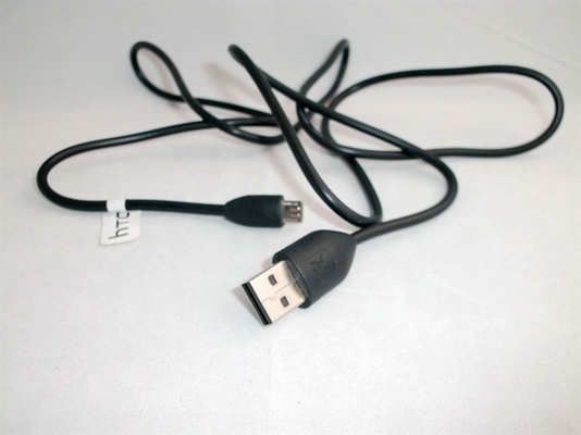 काले HTC दृश्यमान प्रकाश मिनी USB डेटा केबल के साथ अच्छी गुणवत्ता